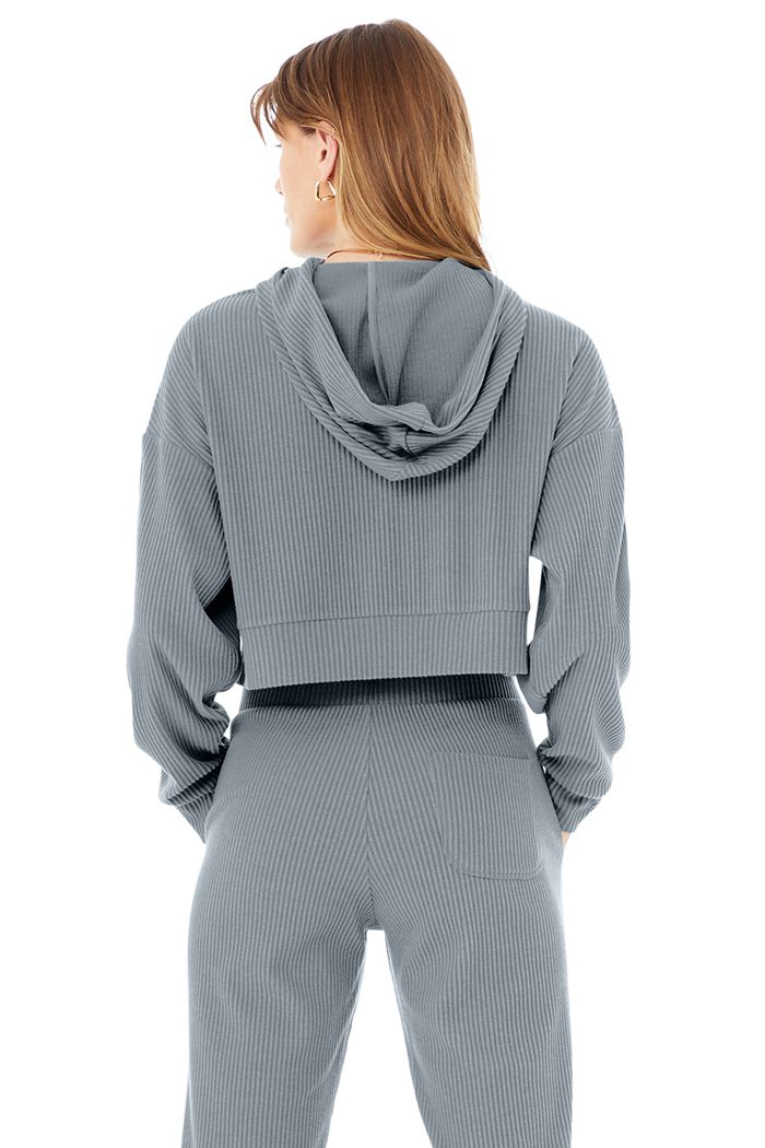 Alo Yoga Muse Hoodie Dam Grå | 7612840-JF