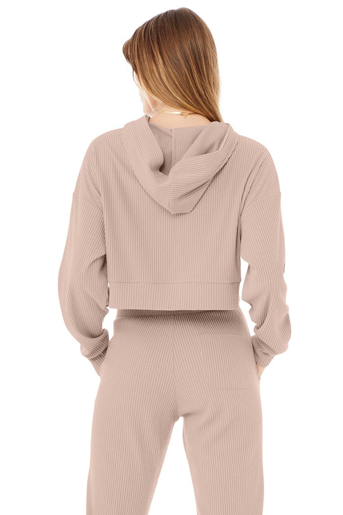 Alo Yoga Muse Hoodie Dam Rosa | 4601382-QF