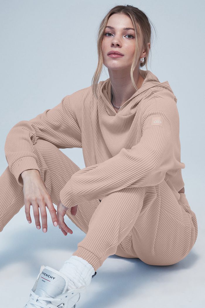 Alo Yoga Muse Hoodie Dam Rosa | 4601382-QF