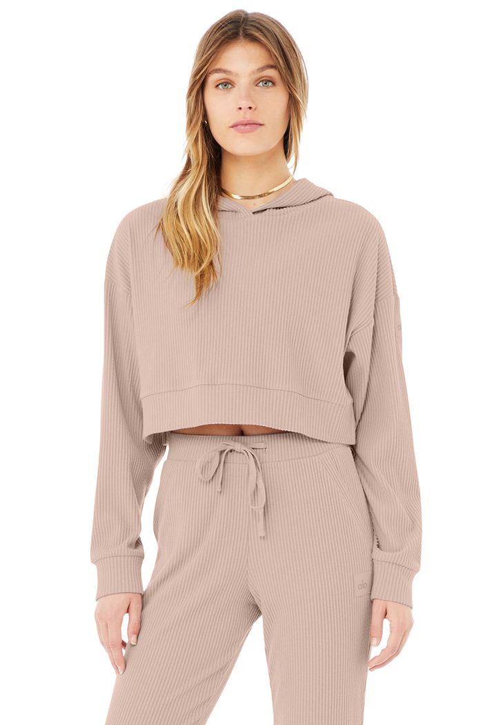 Alo Yoga Muse Hoodie Dam Rosa | 4601382-QF