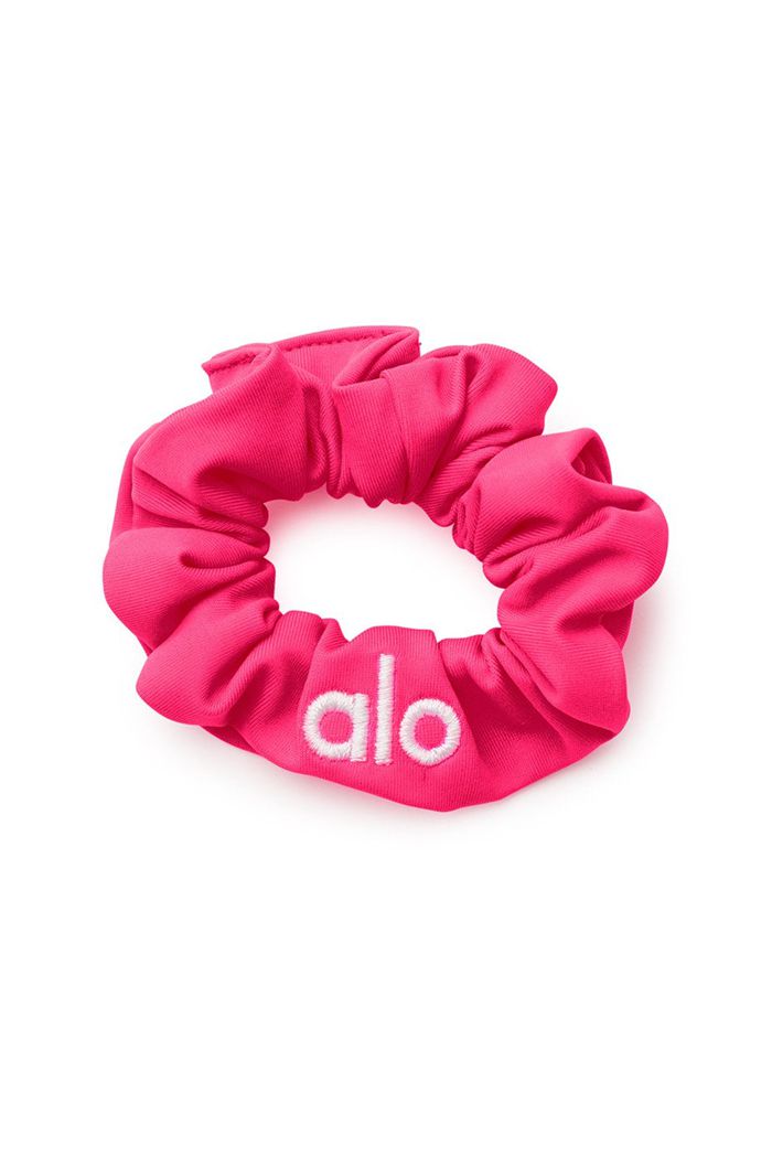 Alo Yoga Neon Scrunchie Dam Rosa | 4189560-YI