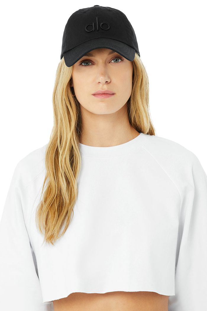 Alo Yoga Off-Duty Cap Dam Svarta | 1874936-DU