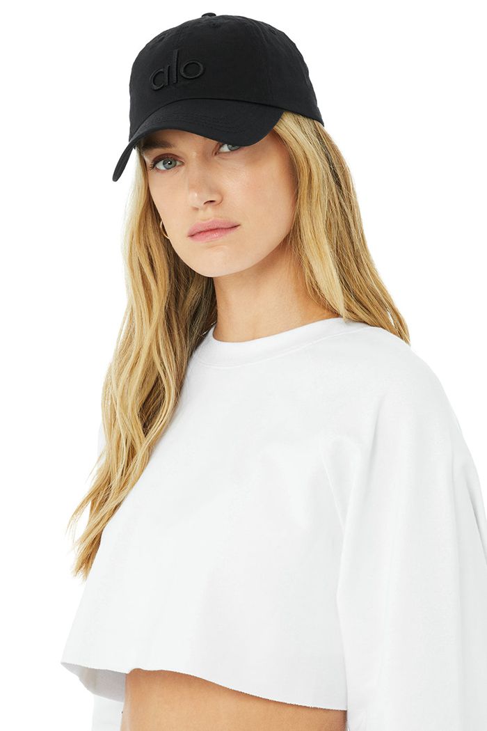 Alo Yoga Off-Duty Cap Dam Svarta | 1874936-DU