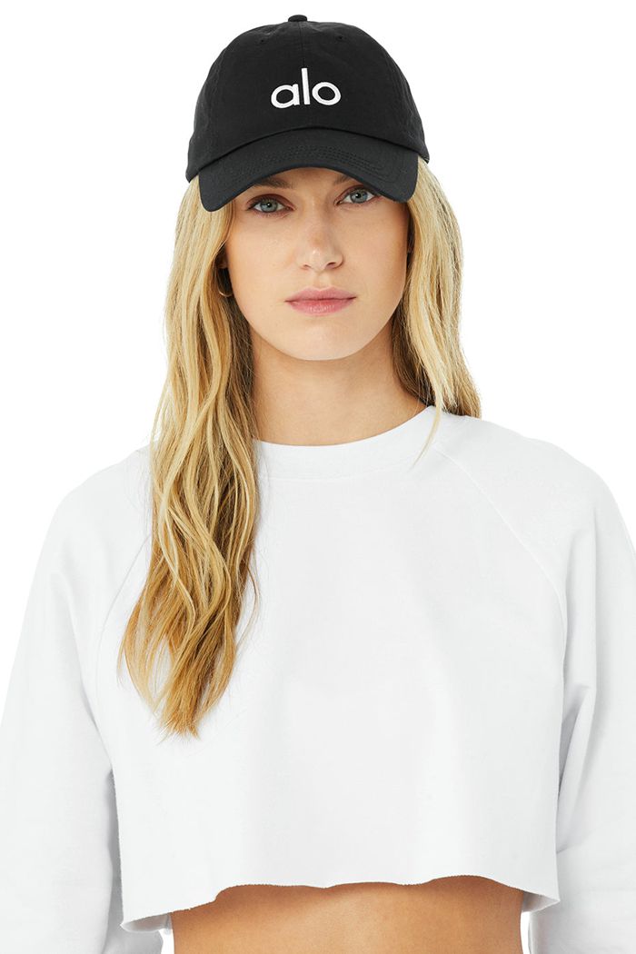 Alo Yoga Off-Duty Cap Dam Svarta Vita | 2548391-QE