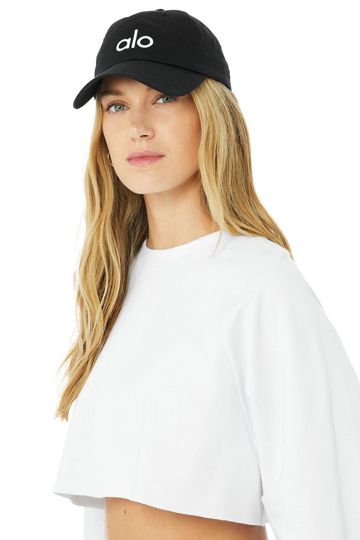 Alo Yoga Off-Duty Cap Dam Svarta Vita | 2548391-QE