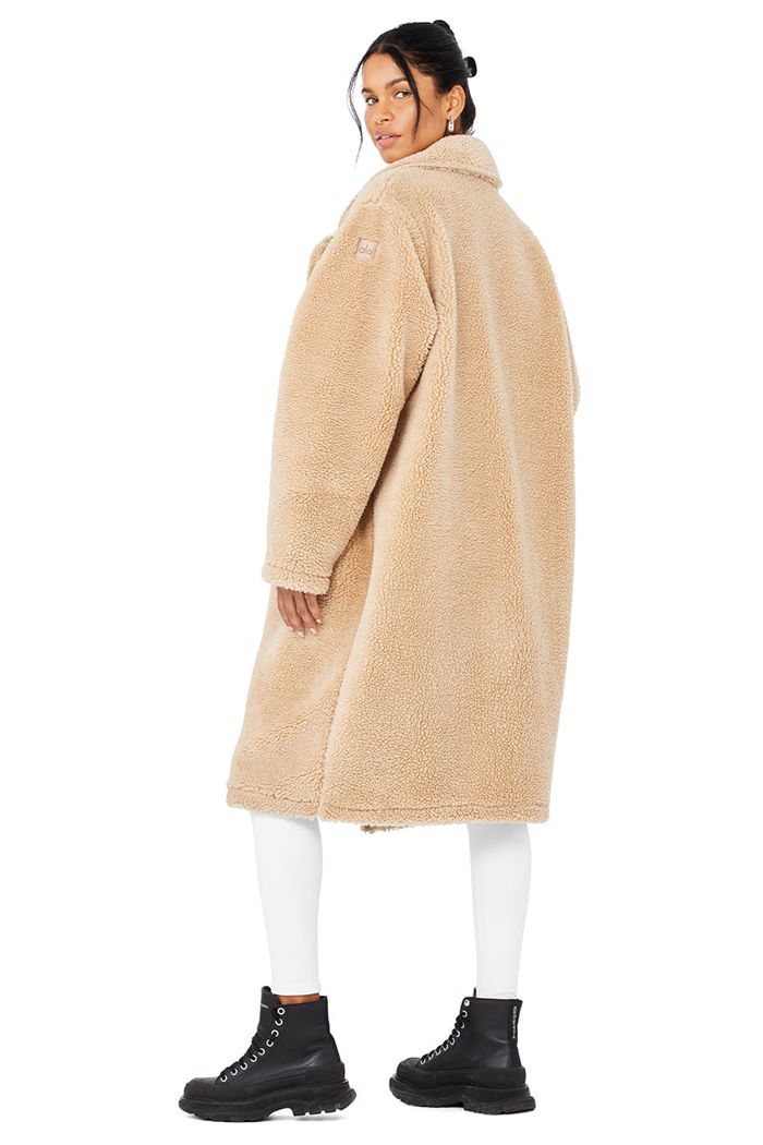 Alo Yoga Oversized Sherpa Trench Coat Dam Bruna | 7126085-PE