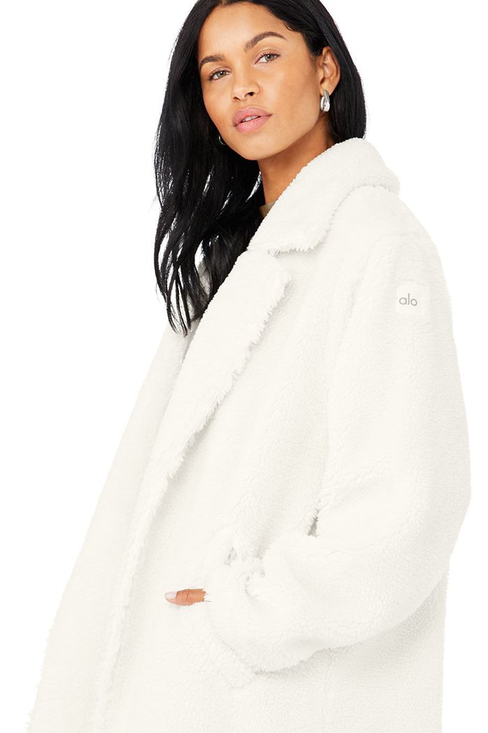 Alo Yoga Oversized Sherpa Trench Coat Dam Vita | 7503269-ES