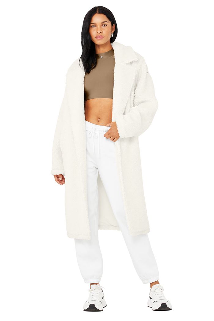 Alo Yoga Oversized Sherpa Trench Coat Dam Vita | 7503269-ES