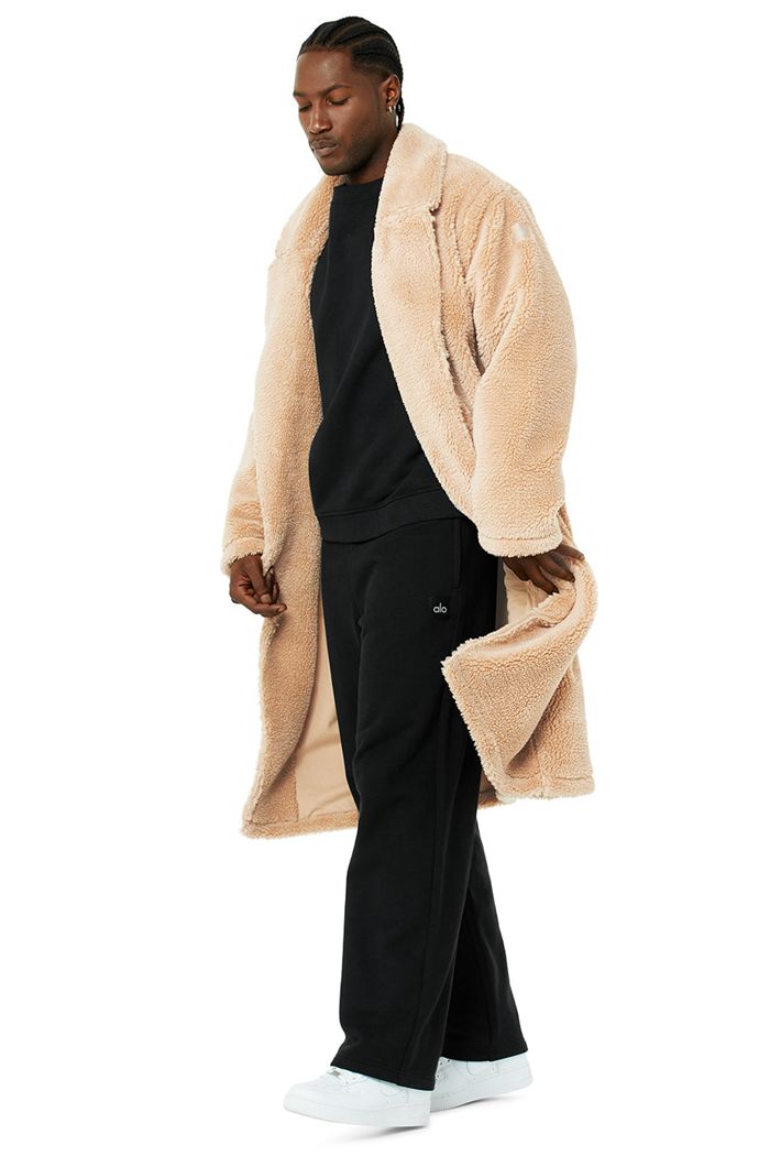 Alo Yoga Oversized Sherpa Trench Coat Herr Bruna | 6018735-WY