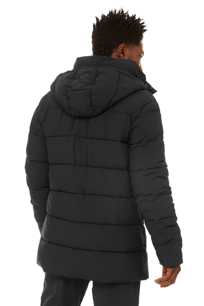 Alo Yoga Polar Puffer Jacka Herr Svarta | 3807541-JG