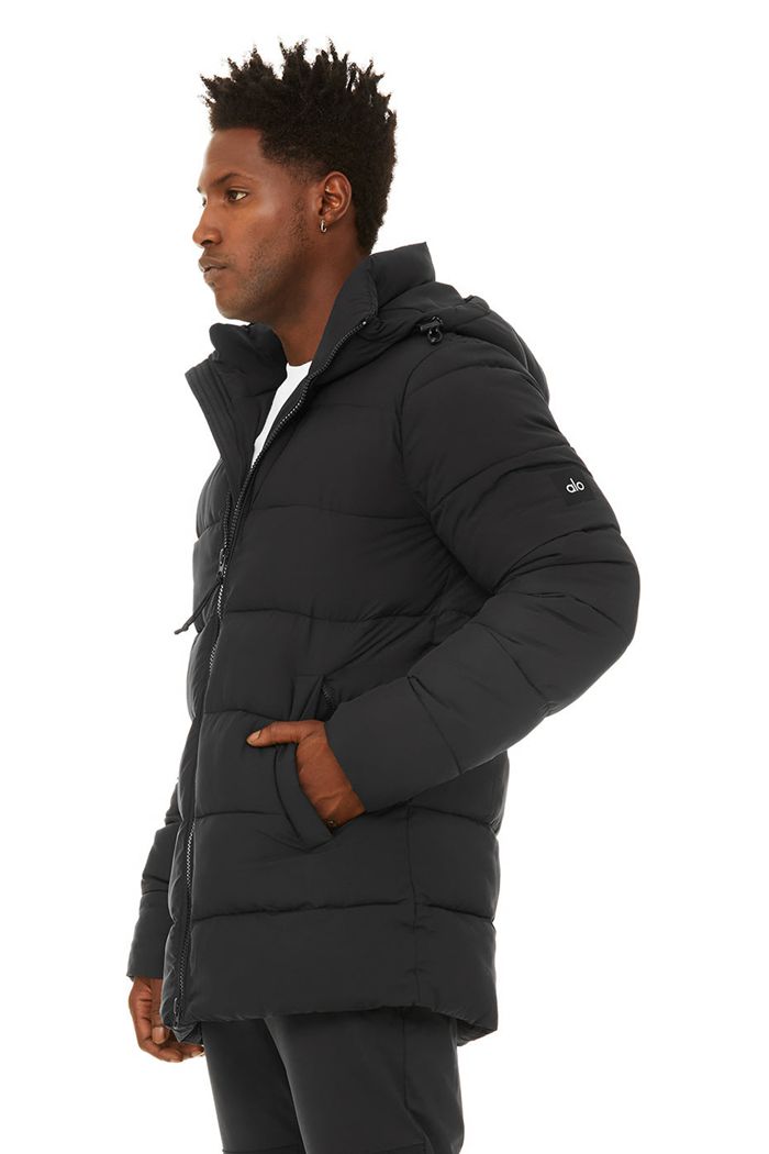 Alo Yoga Polar Puffer Jacka Herr Svarta | 3807541-JG