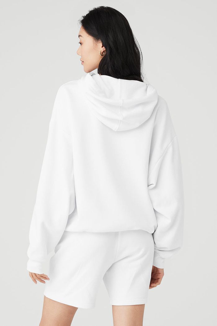 Alo Yoga Pride Accolade Hoodie Dam Vita | 9681042-KA