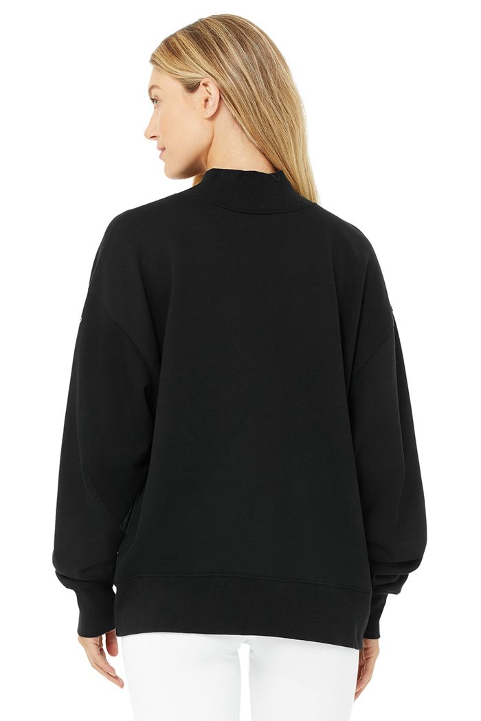 Alo Yoga Refresh Sweatshirt Dam Svarta | 2137459-JC