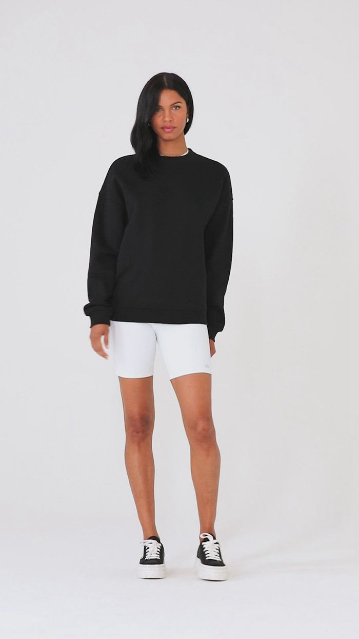 Alo Yoga Renown Heavy Weight Crew Neck Sweatshirt Dam Röda | 5169073-ST