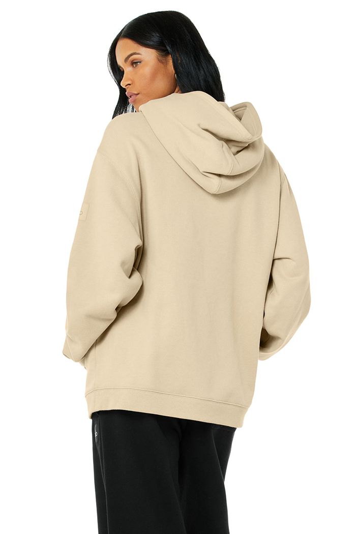 Alo Yoga Renown Hoodie Dam Bruna | 2417953-PZ