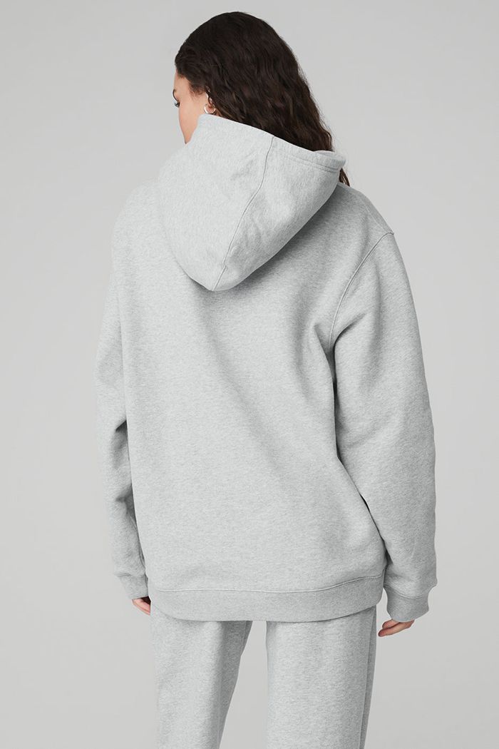 Alo Yoga Renown Hoodie Dam Grå | 9761508-TK