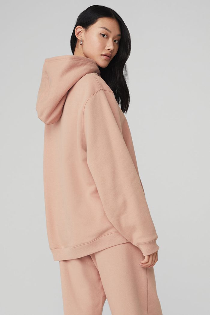 Alo Yoga Renown Hoodie Dam Rosa | 0458963-UW