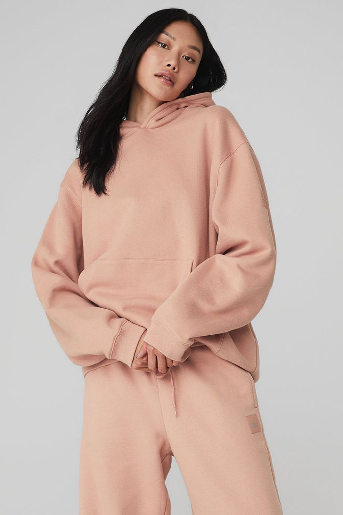 Alo Yoga Renown Hoodie Dam Rosa | 0458963-UW