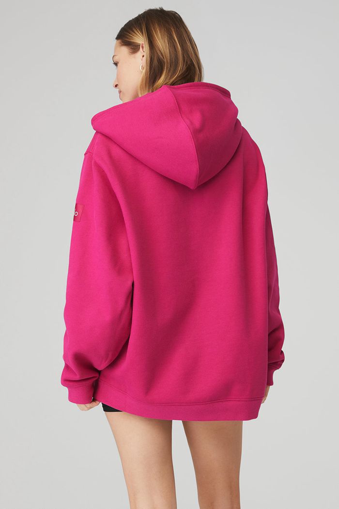 Alo Yoga Renown Hoodie Dam Röda | 5918670-VJ