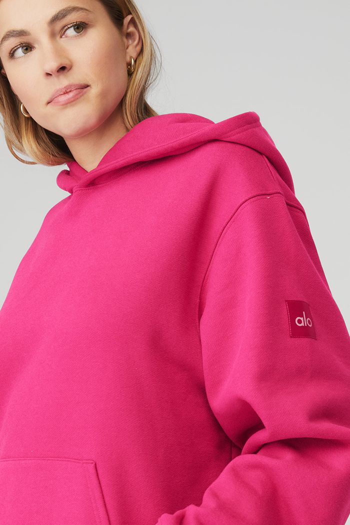 Alo Yoga Renown Hoodie Dam Röda | 5918670-VJ