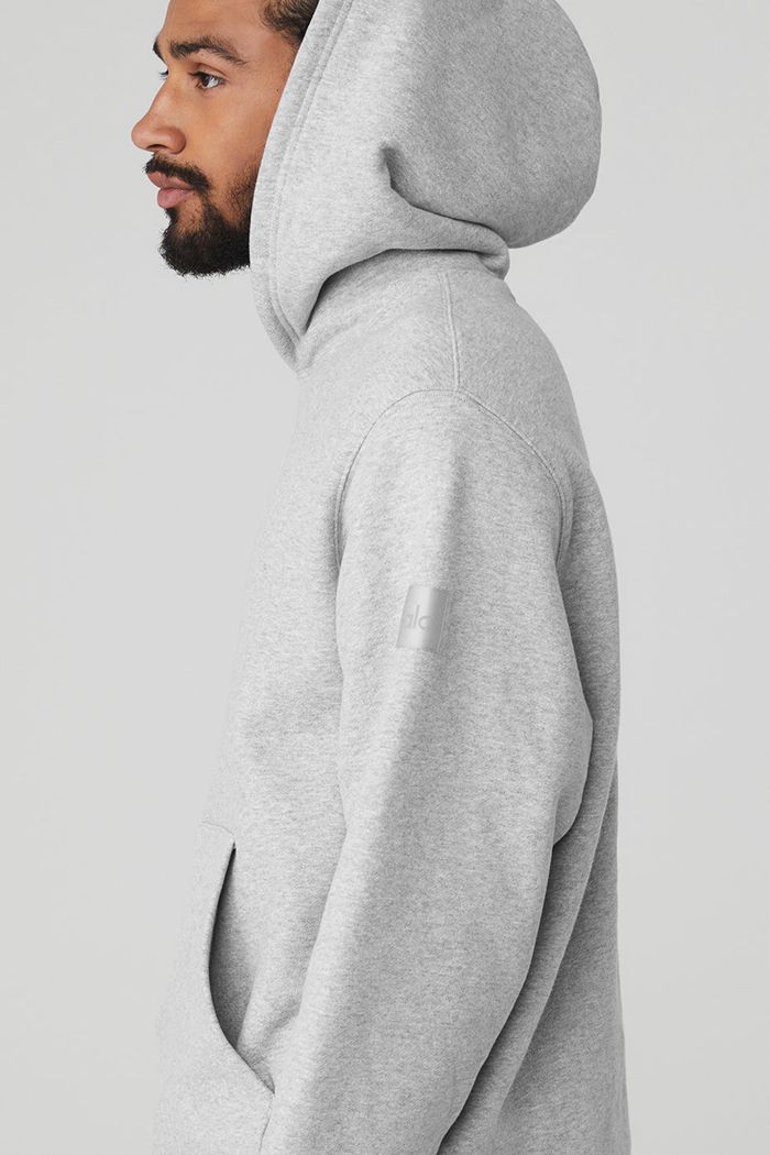 Alo Yoga Renown Hoodie Herr Grå | 8016957-HN