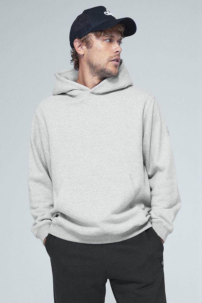 Alo Yoga Renown Hoodie Herr Grå | 8016957-HN