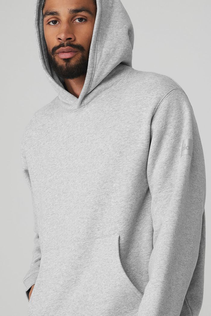 Alo Yoga Renown Hoodie Herr Grå | 8016957-HN