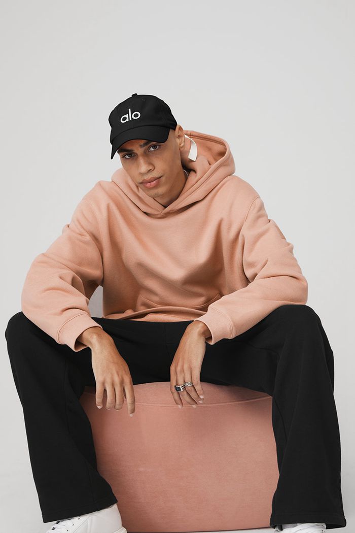 Alo Yoga Renown Hoodie Herr Rosa | 3284107-OB