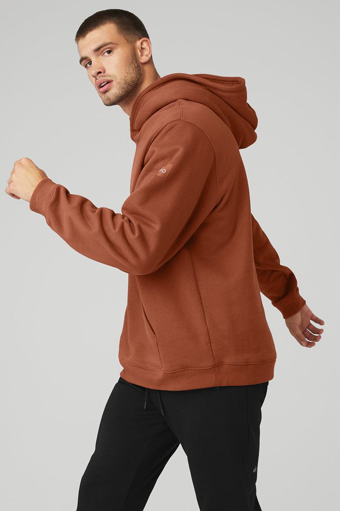 Alo Yoga Renown Hoodie Herr Röda | 3287514-YS