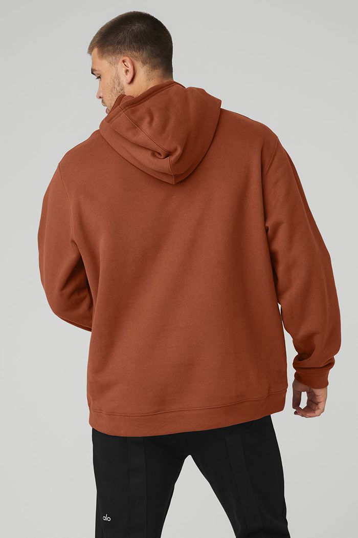 Alo Yoga Renown Hoodie Herr Röda | 3287514-YS