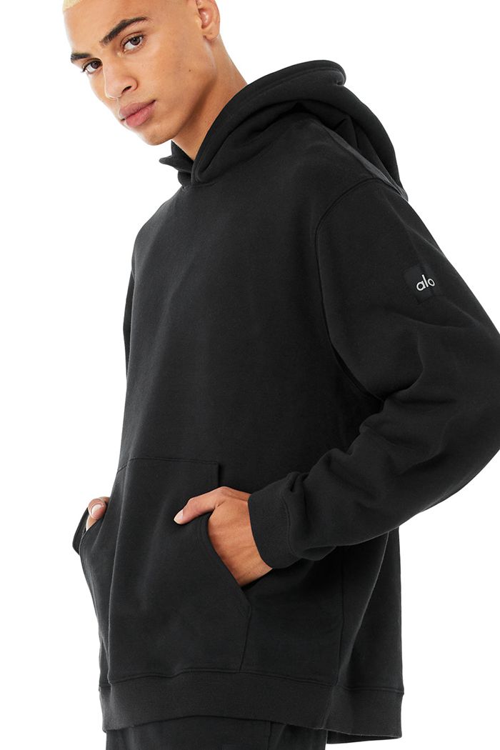 Alo Yoga Renown Hoodie Herr Svarta | 9815023-WQ