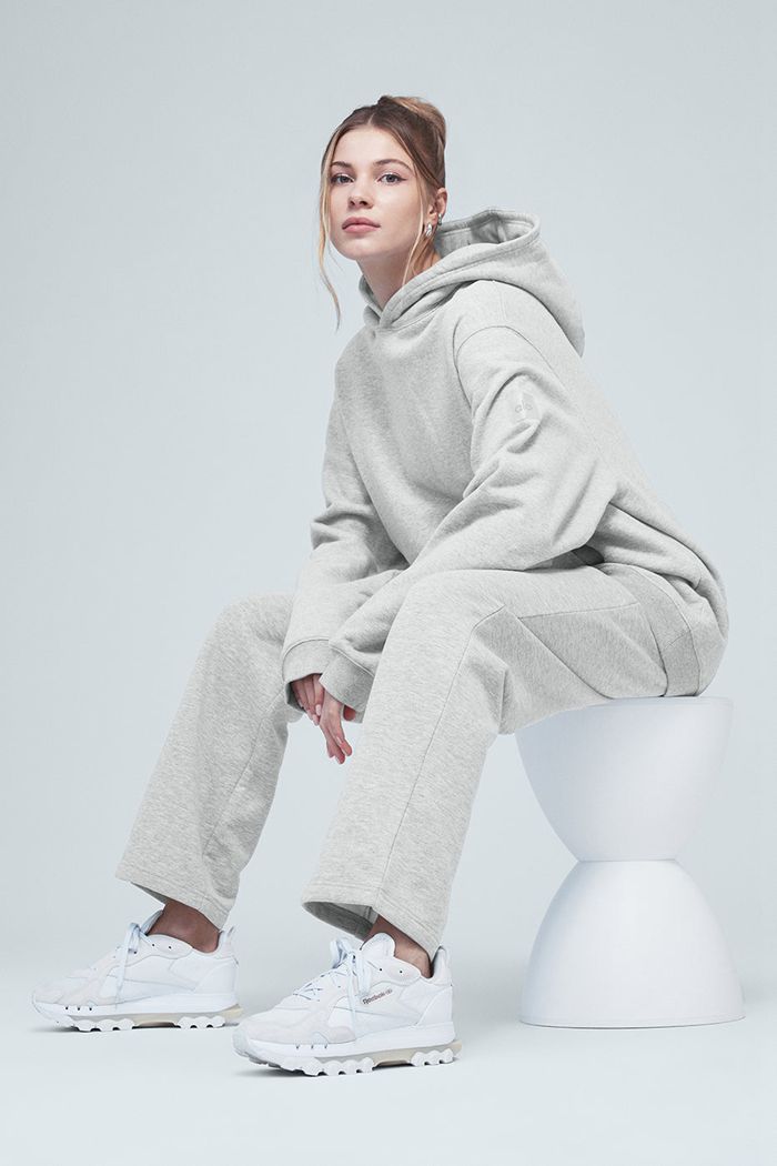 Alo Yoga Renown Sweat Byxor Dam Grå | 3562189-YP