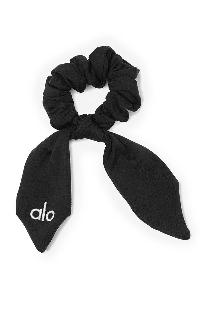 Alo Yoga Rhythm Scrunchie Dam Svarta | 0327845-RC