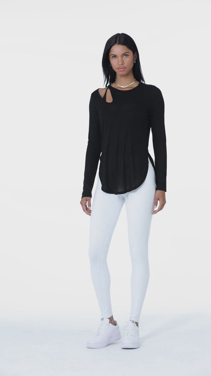 Alo Yoga Ribbed Peak Long Sleeve Dam Mörkgröna | 3570842-BN