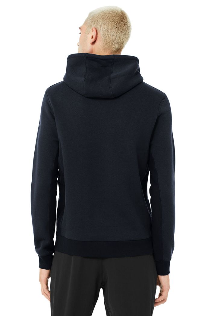 Alo Yoga Runyon Hoodie Herr Marinblå | 1359840-YK