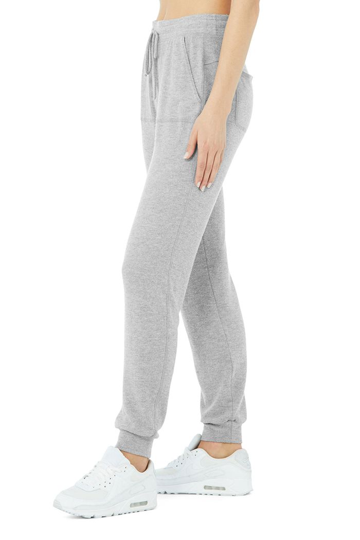 Alo Yoga Soho Sweat Byxor Dam Grå | 5294086-JY