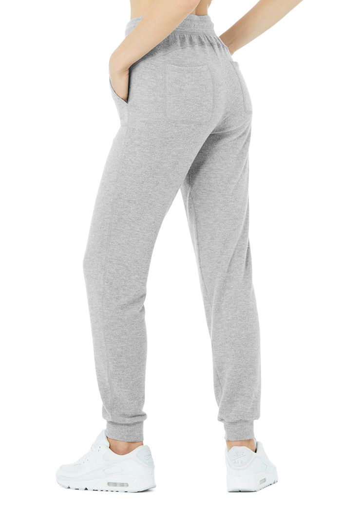 Alo Yoga Soho Sweat Byxor Dam Grå | 5294086-JY