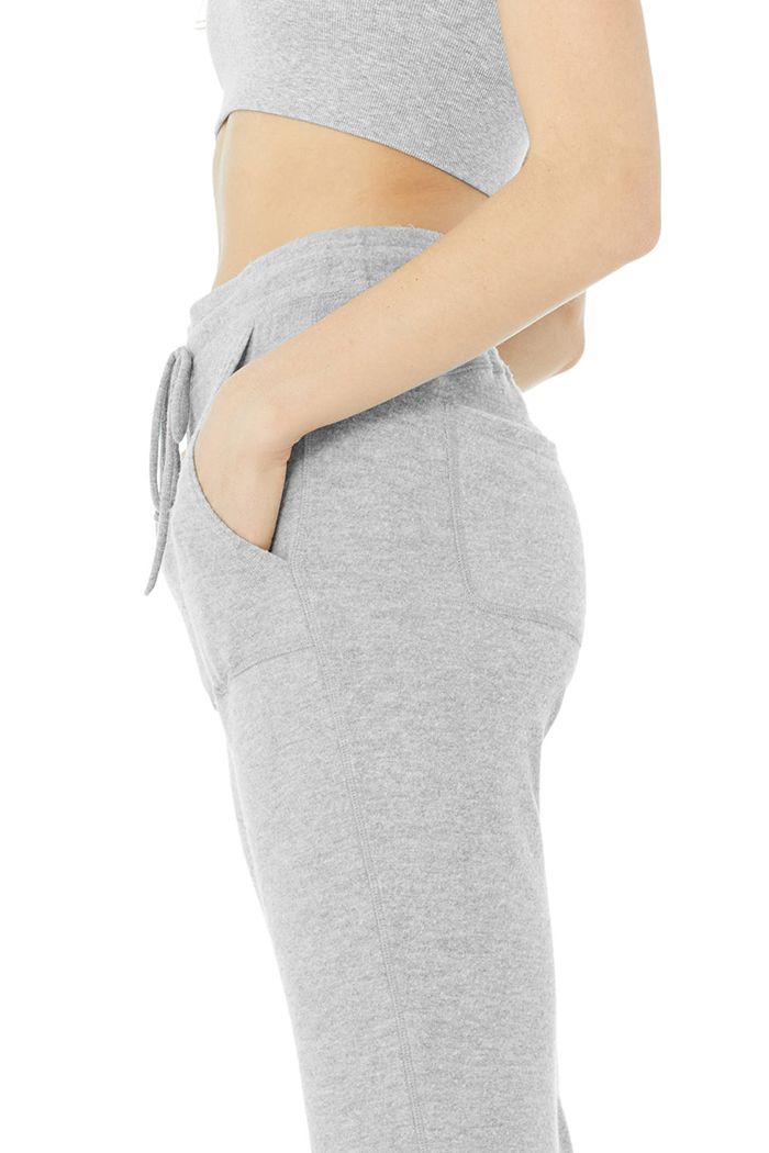 Alo Yoga Soho Sweat Byxor Dam Grå | 5294086-JY