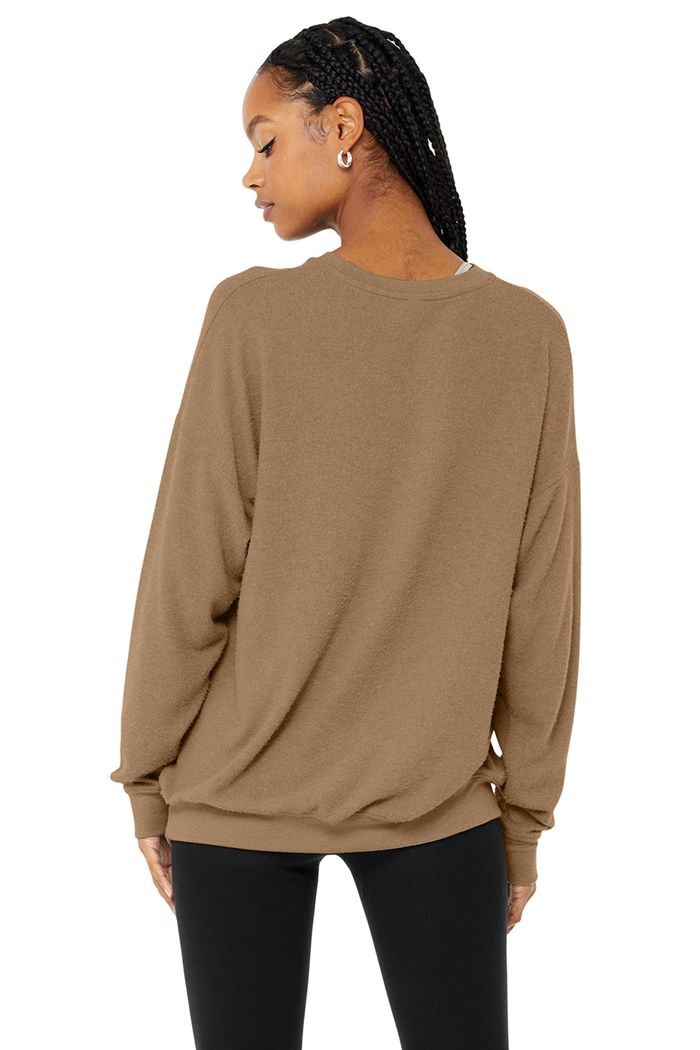 Alo Yoga Soho Sweatshirt Dam Bruna | 1057934-MJ