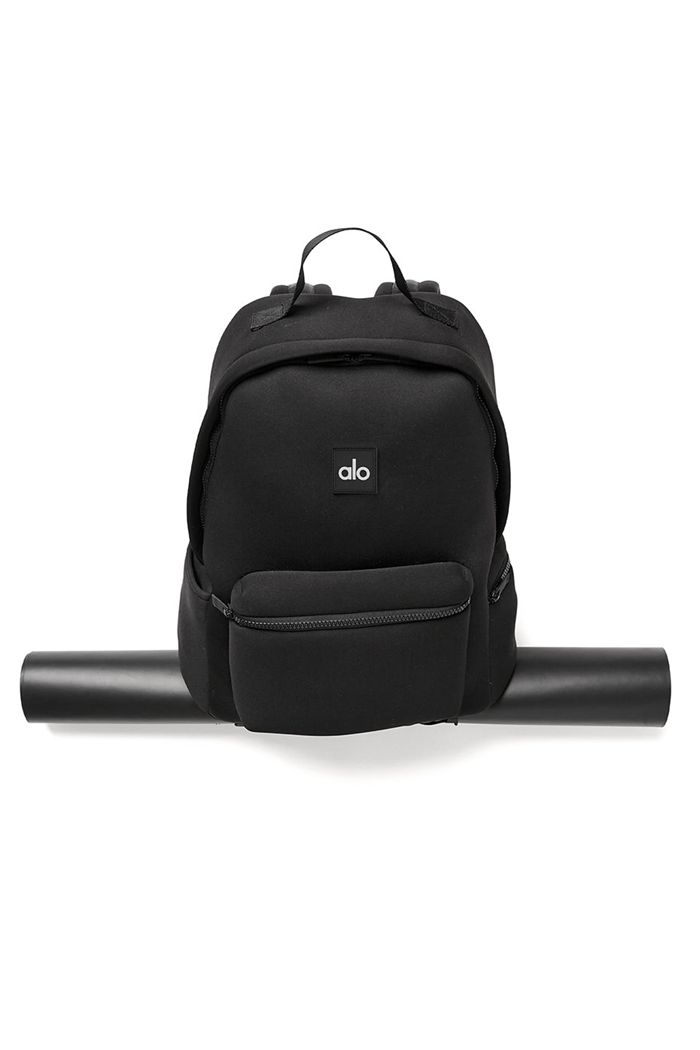 Alo Yoga Stow Back Väska Dam Svarta Silver | 5673849-MP