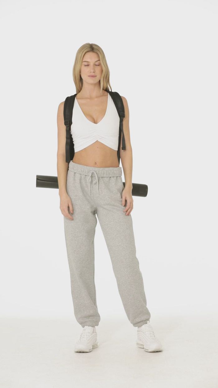 Alo Yoga Stow Back Väska Herr Svarta Silver | 6743102-TN