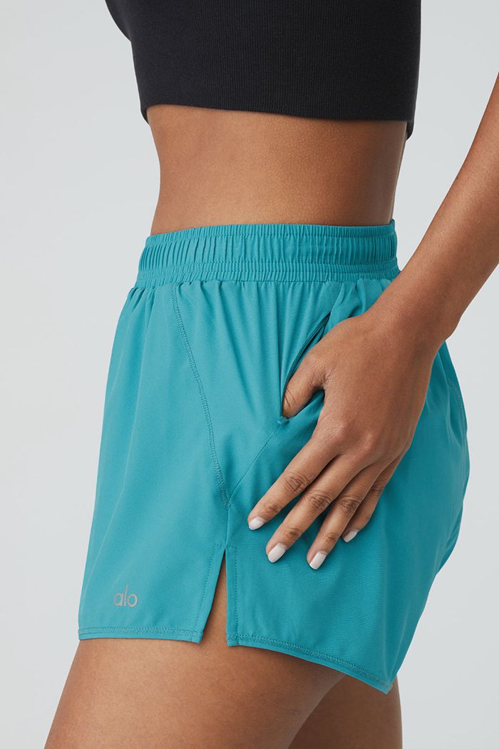 Alo Yoga Stride Short Dam Blå | 4035278-XQ