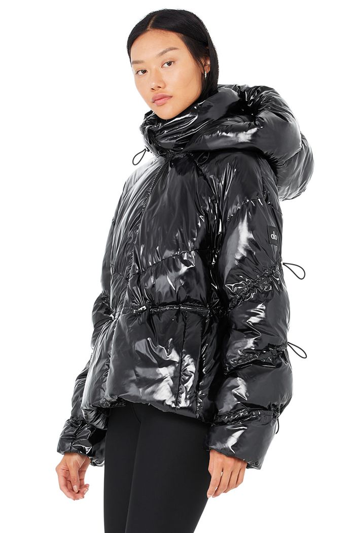 Alo Yoga Stunner Puffer Jacka Dam Svarta | 5310692-SK