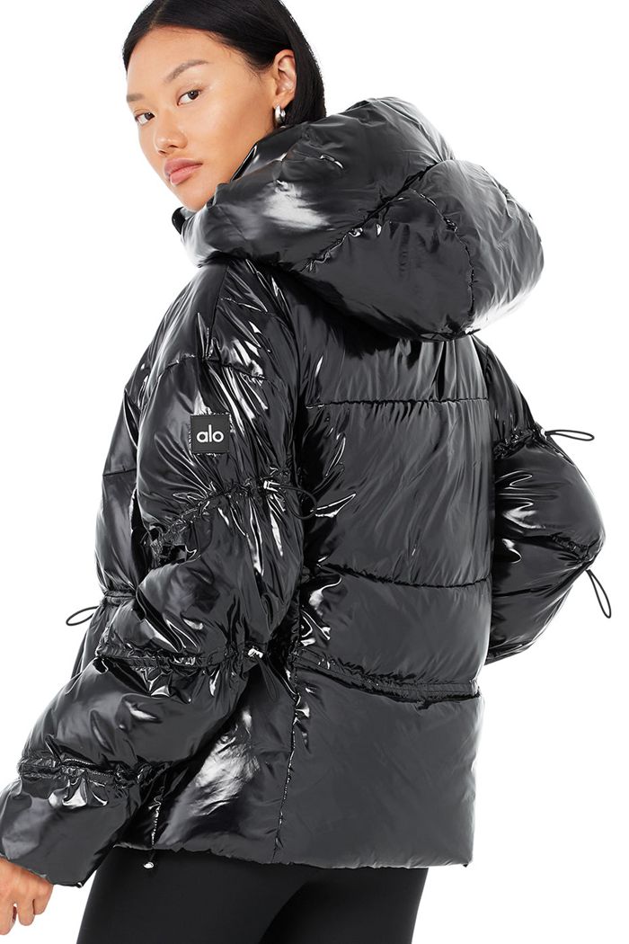 Alo Yoga Stunner Puffer Jacka Dam Svarta | 5310692-SK