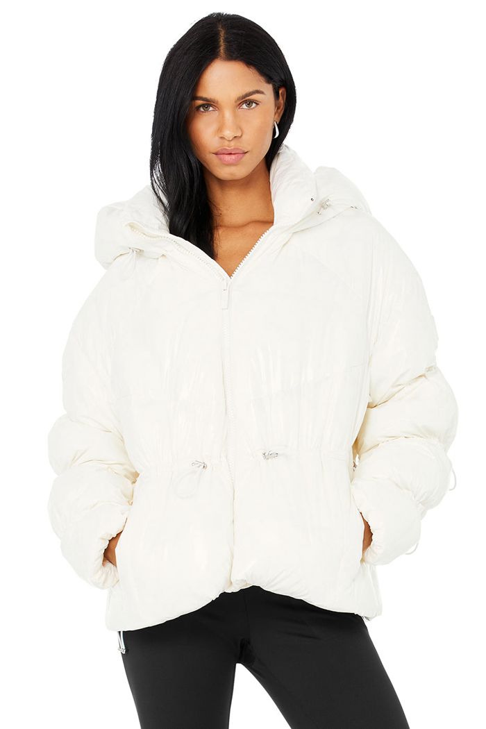 Alo Yoga Stunner Puffer Jacka Dam Vita | 5372680-OG