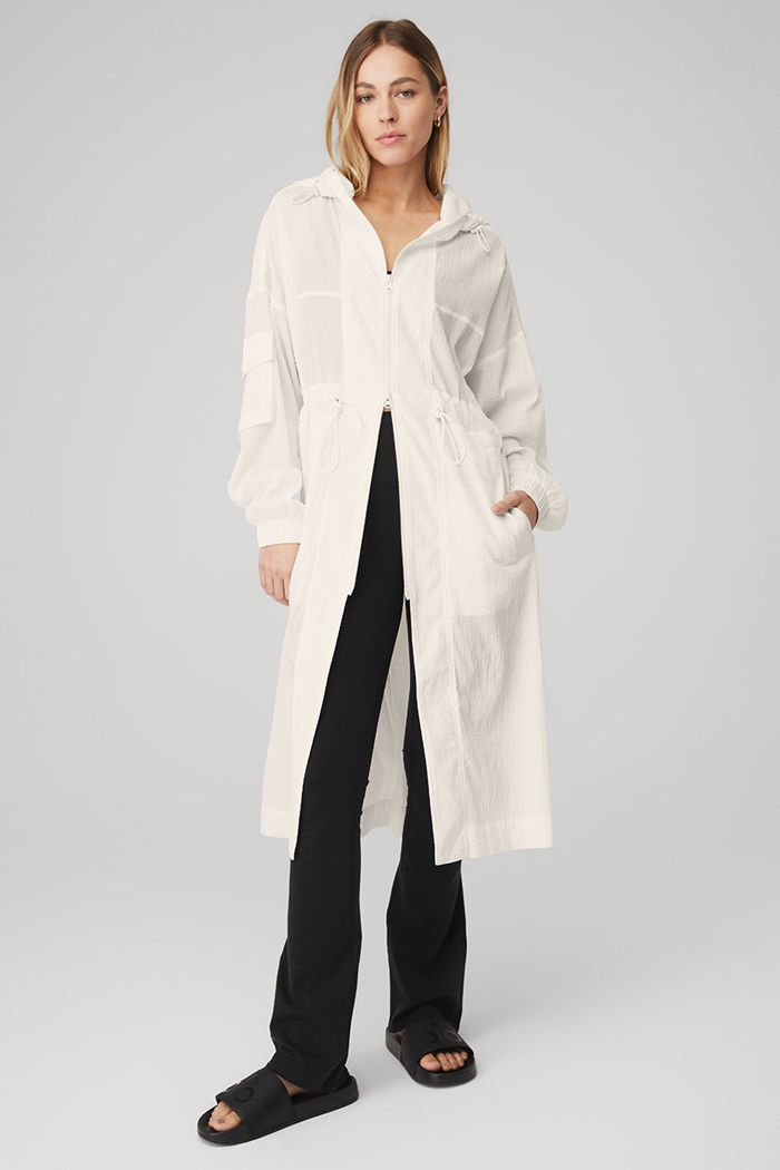 Alo Yoga Summer Nights Lätta Coat Dam Vita | 5104362-NU