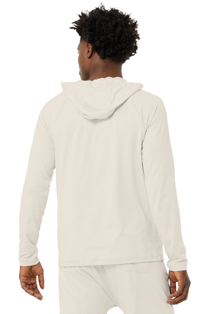 Alo Yoga The Conquer Hoodie Herr Beige | 3179256-QL