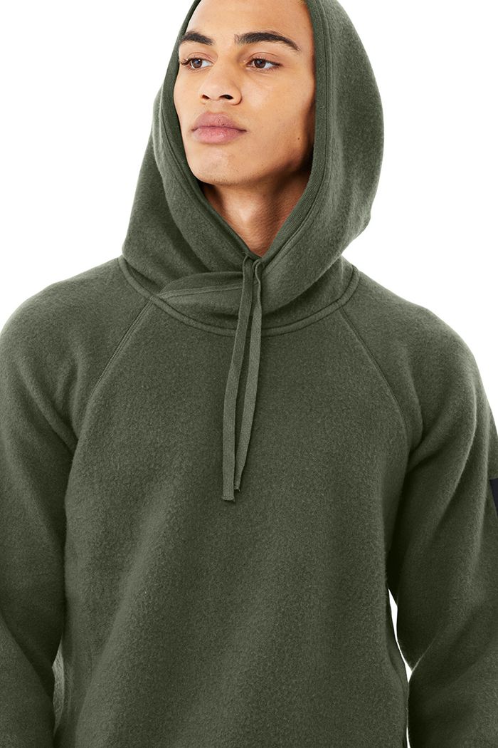 Alo Yoga The Triumph Hoodie Herr Mörkgröna | 1479680-LI