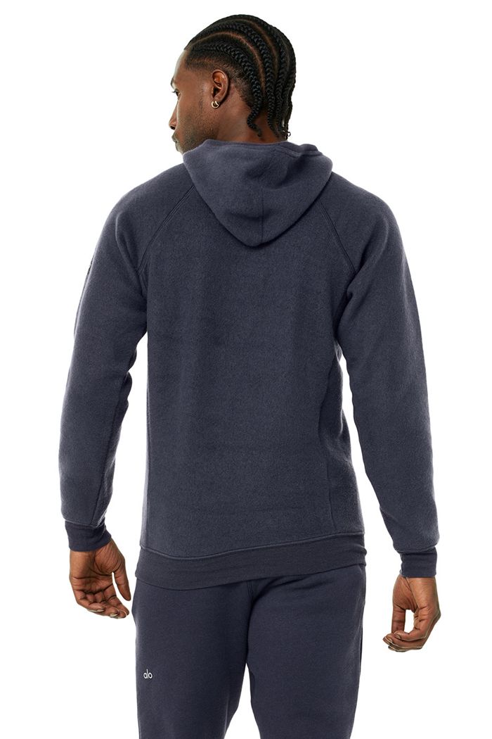 Alo Yoga The Triumph Hoodie Herr Svarta | 9461705-RO