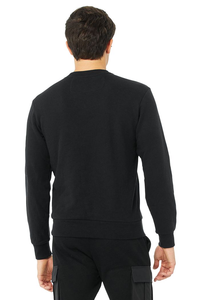 Alo Yoga Traverse Sweatshirt Herr Svarta | 1847950-YX